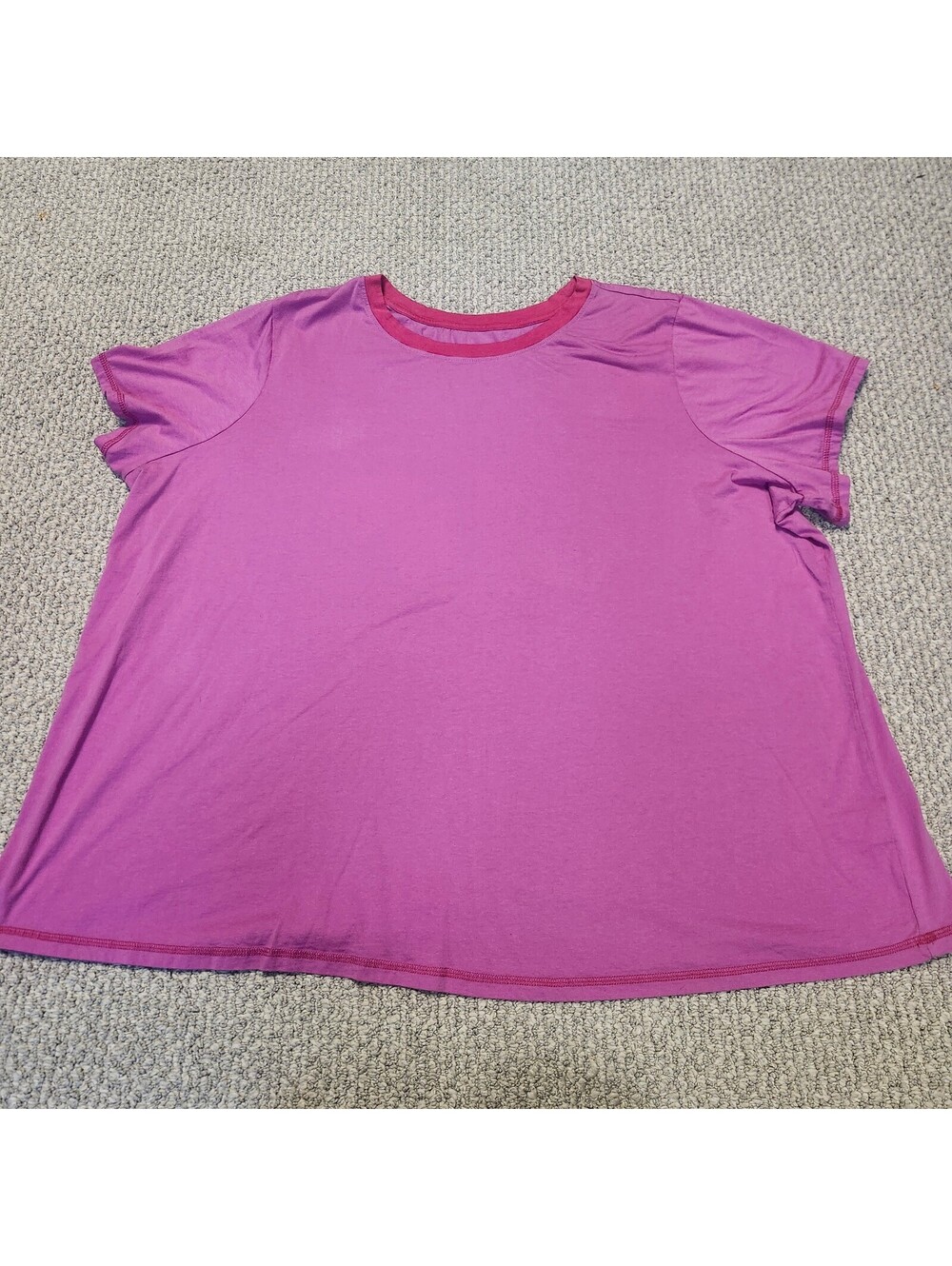 LOGO  Principles Women's Plus Size 3X Pink Short Sleeve T-Shirt